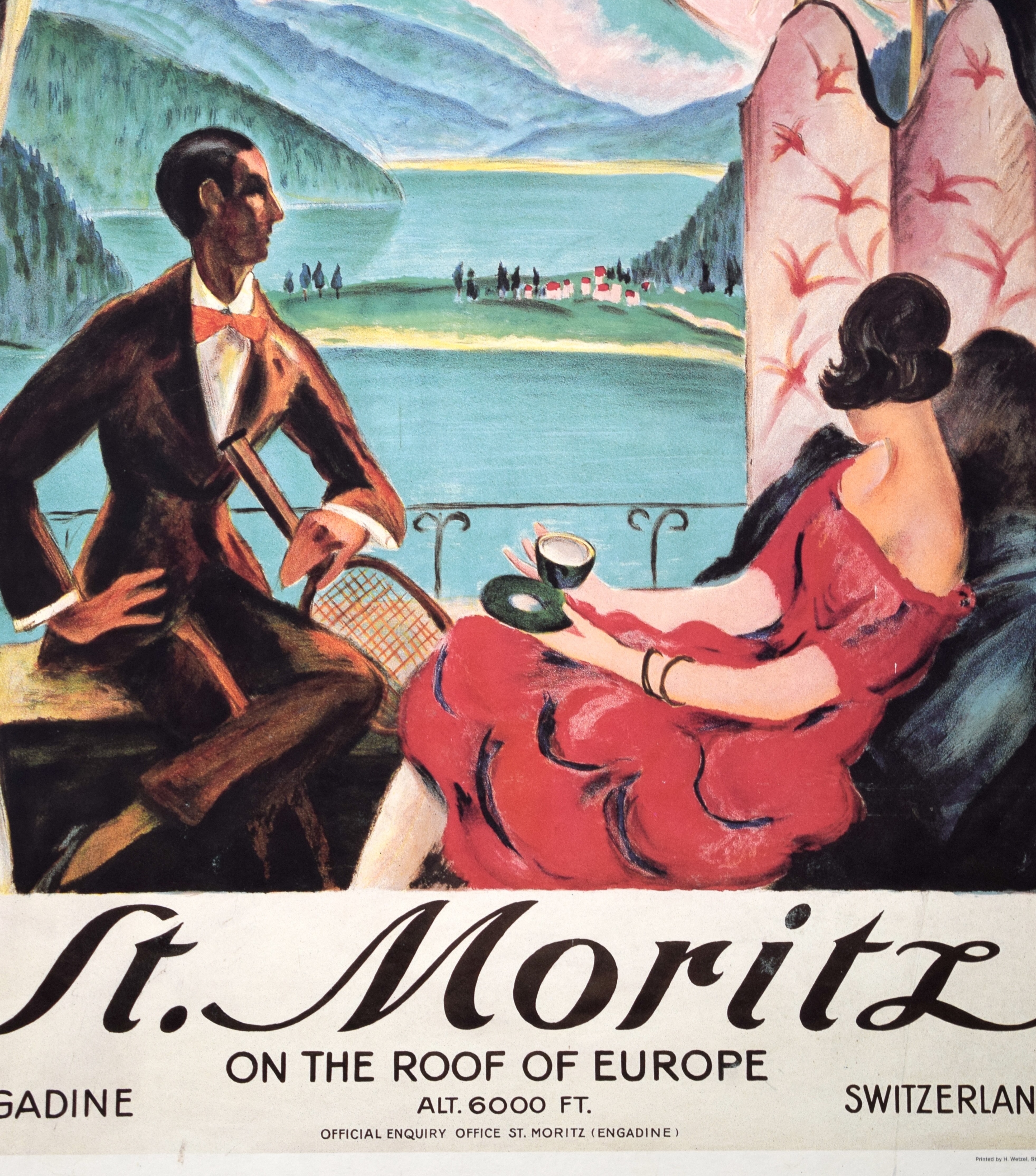 St. Moritz Plakat Roof Of Europe