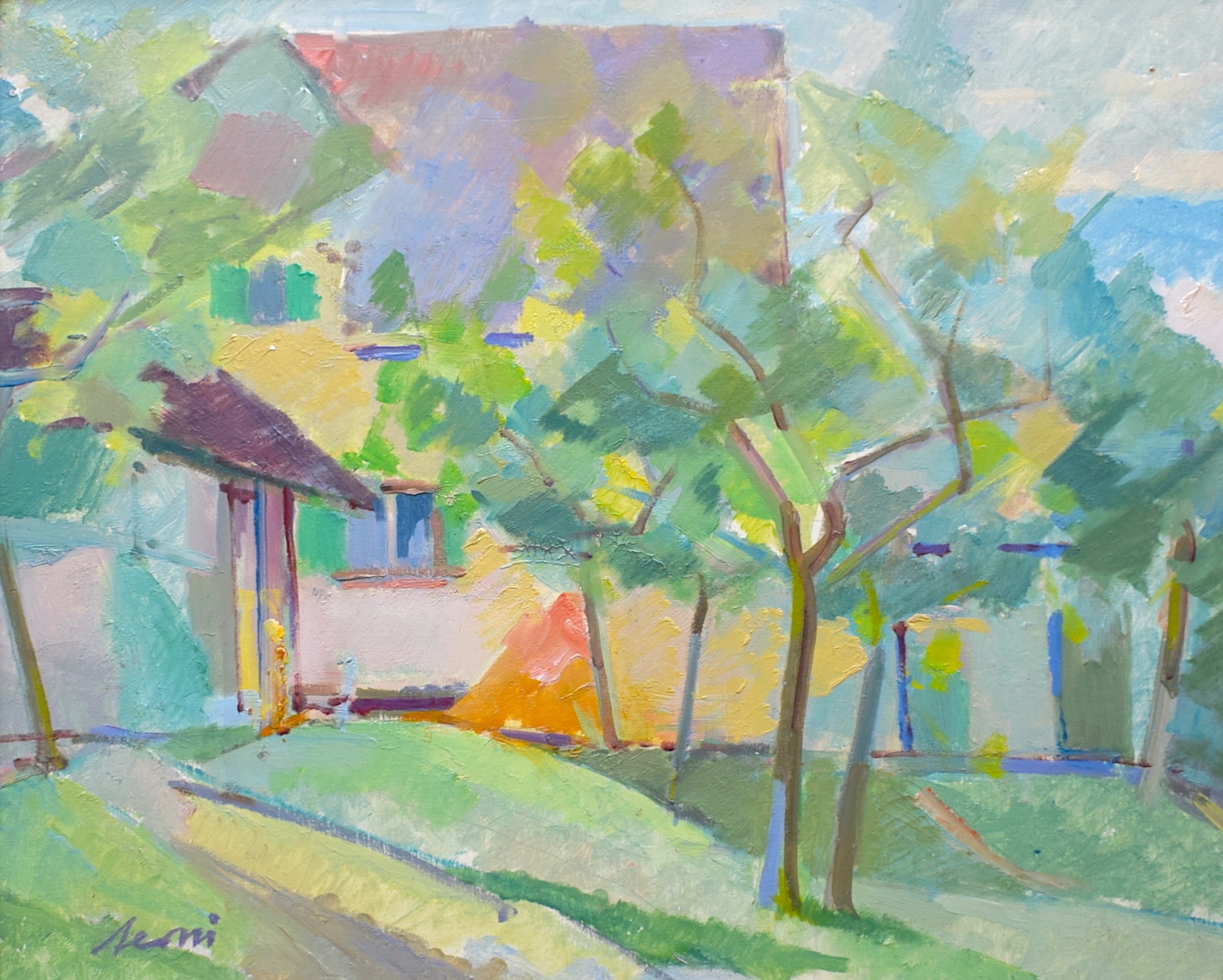 Werner Aerni Landschaft Expressiv