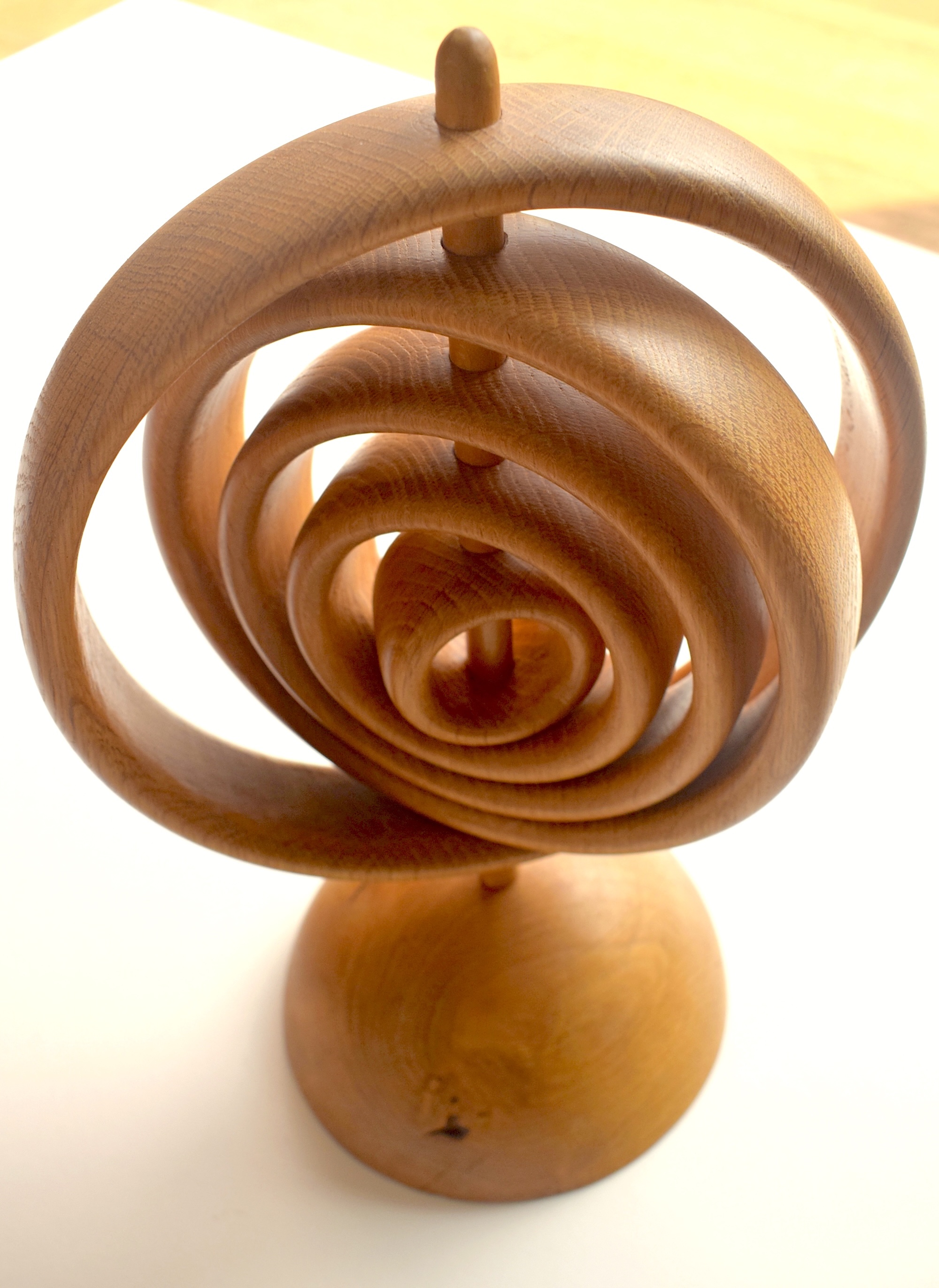 Holzfigur Spirale Konkrete Kunst Konstruktiv Geometrisch